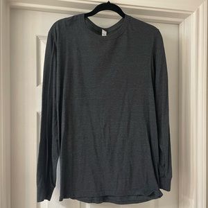 Medium Grey Fruit of the Loom Long Sleeve T-Shirt
